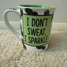 “Running Girl” Mug “I Don’t Sweat, I Sparkle” Lorrie Veasey Our Name Is Mud picture