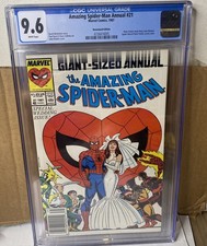AMAZING SPIDER-MAN Annual #21 June 1971 CGC 9.6 Newsstand Mary Jane Wedding KEY picture