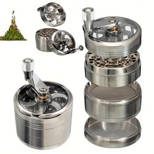 4 PCS Herb Tobacco Grinder Spice Herbal Metal Smoke Crusher Handle Hand Muller picture