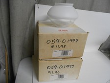 Replacement Globe for Humphrey Falks Gas Lights  Lot of 2 Pyrex L6-20 picture