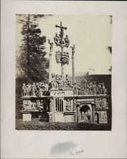 France, Finistère, Plougastel-Daoulas, Calvary, Photo. Vintage Mage Print p picture