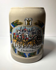 TK West Germany Ceramic Oktoberfest Hofbrauhaus Beer Mug Stein Rare picture