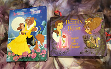 vtg Disney Beauty and the Beast storybook  & Pop-Up Book Lot (1991) picture