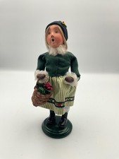 Byers Choice 2011 Woodland Alpine Swiss Girl w/ Basket of Greens & Red Berries picture