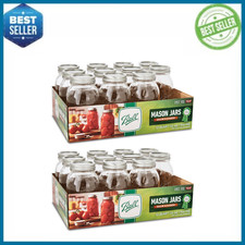 Ball Regular Mouth Quart Mason Jars 32 oz Glass Jar with Lids & Bands (24 Pack) picture