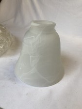 6 White Frosted Swirled Glass Ceiling Light Shade Replacement picture