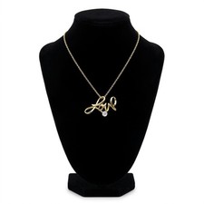Love Necklace 24K Gold Plated with Crystal Pendant picture