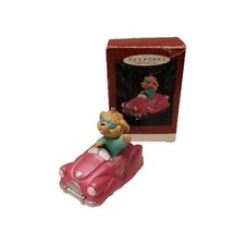 Hallmark Keepsake 1994 Sister Simply Incredible Sister With Pink Car Ornament picture