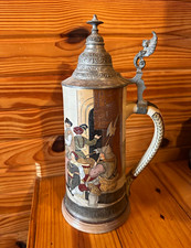 Marzi & Remy #1620 German Beer Stein Abzug der Freier 12.5” Pewter Lid picture