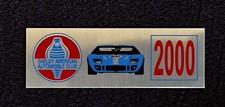  2000 Shelby American Automobile Club SAAC Dash Plaque GT40 NEW picture