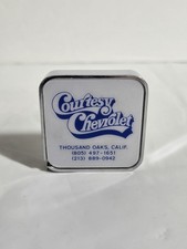 Vtg  Advertising Tape Measure COURTESY CHEVROLET Thousand Oaks California Barlow picture