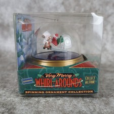 VTG 1999 Blockbuster Spinning Ornament Very Merry Whirl-Arounds Rudolph Reindeer picture