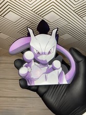 Pokemon Mewtwo Armored Mewtwo 3D Lenticular Motion Sticker Car Decal Peeker picture