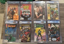 Marvel, DC, ETC CGC 9.8 Slab Lot of 8 Multiple Keys Batman, Spider-man picture