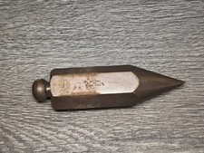 VINTAGE BRASS Jas A Gaffney CO NY SURVEYORS PLUMB BOB 8 Oz picture