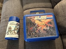 Vintage 1986 Hasbro Aladdin GI Joe Lunchbox With Thermos Plastic picture
