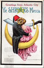 Ye Shriner's Mecca, Atlantic City New Jersey, d/b Postcard- a/s Bernhardt Wall picture