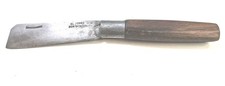 Vintage EL Zorro Don Benito Single Blade Folding Pocket Knife  Hand Made Wooden picture