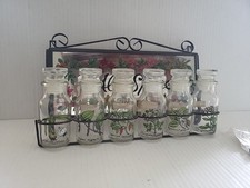 Vintage Spice Jars And Holder picture