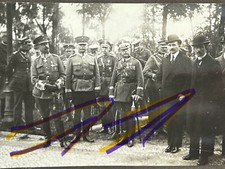 1922 Photo Warsaw Poland Polish officers welcome Finnish delegation Photo album picture
