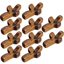 10PCS Cross My Heart Encouragement Gift Small Wooden Cross Handheld Pocket picture