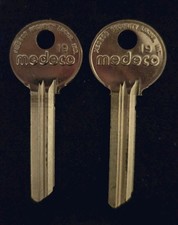 2 Medeco ORIGINAL 19 Key Blanks For MAXUM/KNOX picture