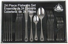 Mickey Mouse 24 Piece Flatware Set Stainless Steel Disney Theme Parks Magic picture