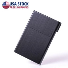Metal Cigarette Case 9 Holder Stainless Steel Aluminum Slim Portable Box For Men picture