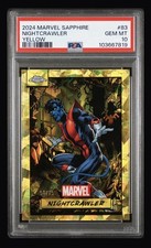 2024 Topps Chrome Marvel Yellow Sapphire Edition Nightcrawler /75 PSA 10 #83 picture