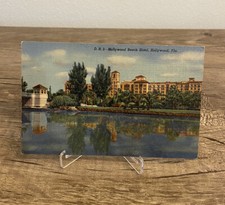 VTG Postcard Hollywood Beach Hotel Hollywood Florida picture