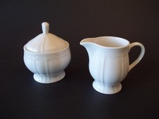 Mikasa Ultima + Sugar Bowl & Creamer, HK400 Antique White, Porcelain picture