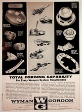 Wyman Gordon 1964 Original Print Advertisement Forged Metal Parts 8x11 picture