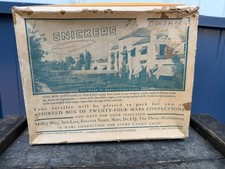 Vintage Snickers Mars Candy Store Display Box Counter Display Advertising Box picture