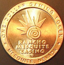 Rancho Mesquite. $1 Casino Token. Mesquite, NV. J84. picture