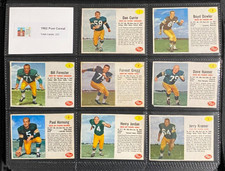 FOOTBALL CARDS: 1962 POST CEREAL GREEN BAY PACKERS 14 of 15 CARDS (MISSING #15) picture