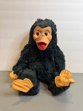 Vintage Gund Rubber Face Monkey Plush 1950s Mid Century Chimp Stuffed Toy picture