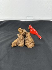 Vtg. Cardee West Co. Red Cardinal On Driftwood  picture