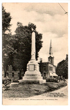 Antique Postcard the Soldiers Monument Girard PA Published by the Alberty picture