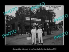 OLD 8x6 HISTORIC PHOTO OF KANSAS CITY MISSOURI SKELLY SERVICE STATION c1940 picture