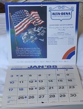 Alta-Dena Altadena California Certified Dairy 1988 Advertising Calendar Unused picture
