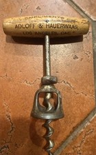 Antique Adloff & Hauerwaas Los Angeles Corkscrew Pre-Prohibition CR Wilson picture