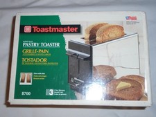 Vintage Toastmaster Wide Slot Pastry Toaster B700 Chrome Made in USA NOS Sealed picture