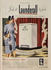 1946 Launderal by Jacobs Vintage Ad Completely Automatic Home Laundry picture