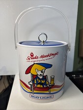 Bud Light Spuds MacKenzie Ice Bucket Cooler w/ Lid & Handle 1.5 qt 1987 picture