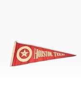 Vintage Houston, Texas souvenir felt pennant,dating back to the 1950s or 1960s. picture