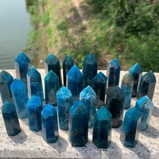 1kg natural apatite quartz obelisk crystal tower wand point healing DY11 picture