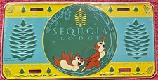 Disneyland Paris Sequoia Lodge Chip & Dale Collectible Decorative License Plate picture