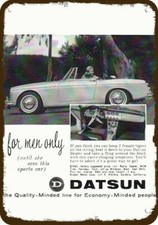 1965 DATSUN 1600 Convertible Car For Men Only DECORATIVE REPLICA METAL SIGN picture