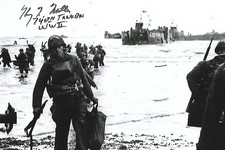Harry Miller signed-auto 4x6 photo Battle of The Bulge WW II Rare COA LOOK picture