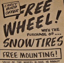Vintage Advertisement, PASCO, WA, 1962,  Buy-Rite Tire Store, 